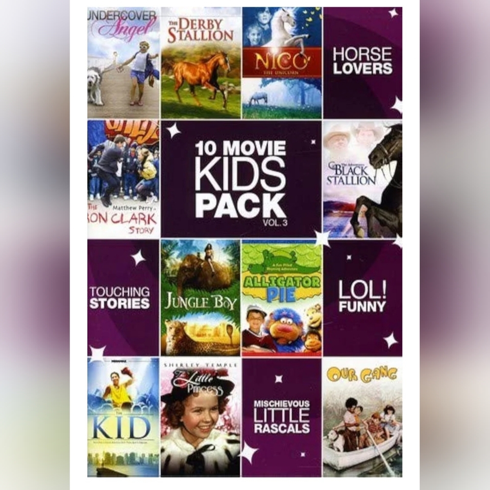 10 Movie Kids Pack DVD Volume 3 2 Disc Set